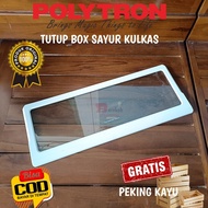 RAK TUTUP BOX SAYUR DAN BUAH KULKAS POLYTRON RAK KULKAS 1 PINTU DAN 2 PINTU ORIGINAL BEKAS