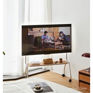 Movable TV Bracket Floor Stainless Steel Small Apartment Living Room Home Display Bracket TV Rack