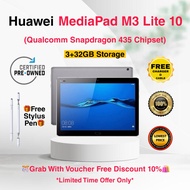 🚀Huawei Mediapad M3 Lite 10/T5 Full-HD Snapdragon 435 Chipset Streaming Gaming Online PDPR Android T
