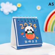 [Alex Do] Hot Sale 2024 Mini Calendar Cute Desk Daily Scheduler Calendar Planner Standing Calendar Desktop Ornament Guest Gifts Office Supplies