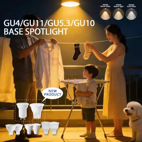 1-20Pack Foco Led Spot Light Bulb GU11 MR11 GU10 GU4 GU5.3 Light AC220-240V 3W-12W No Flicker Lamps 