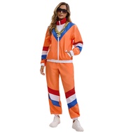 Cosplay Retro Disco Outfit With Polyester For Stage Party And Performance