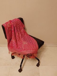 Ethnic Vibe Colourful Fringe Scarf Pashmina 民族風 色彩 圖案 流蘇 絲質 頸巾 披肩 圍巾 女士 精品