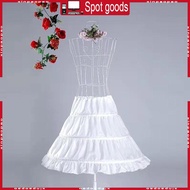 XI Women Crinoline Petticoat White Hoop Skirt  Gown Slip Girls Underskirt