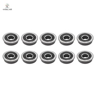 10Pcs F695- Bearing 5X13X4mm Flanged Miniature Deep Groove Ball Bearings F695RS for   2/3 3D Printer