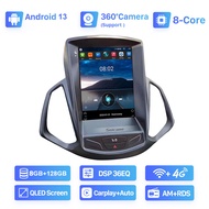 Seicane 9.7นิ้ว QLED Touchscreen Tesla สไตล์ Android13.0เสียงรถยนต์ Multi-กล่องสมาร์ททีวีสำหรับ 2013