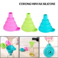 HOMEWARE PORTABLE FOLDABLE SILICONE WATER & OIL FUNNEL PORTABLE FOLDABLE SILICONE FUNNEL SILICONE WA