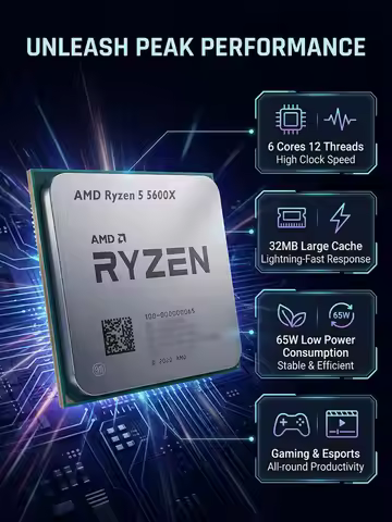 Ryzen 5 5600X New AMD Socket AM4 but without cooler