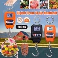Digital Crane Scale 440 lbs/200 kg Handheld Industrial Electronic Crane Scale High Precision LCD Dig