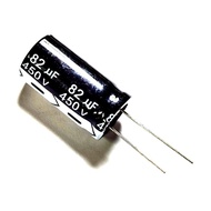 2ชิ้น450V82UF 82UF 82MFD 450V 450WV 18X30Mm ตัวเก็บประจุแบบอิเล็กโทรไลติกอะลูมิเนียม105C