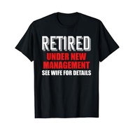 Men's cotton T-shirt Under New Management See Wife For Details Funny Retirement T-Shirt Fast Shippin