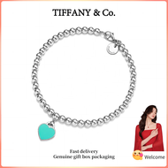 (New) Womens Fashion Bracelet S925 sterling silver Return to Beaded Diamond Bracelet 4mm Valentines