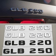 3D ABS Car Letters Logo GLB 220 GLB 250 Rear Trunk Badge Emblem Decals For Mercedes benz GLB220/250 