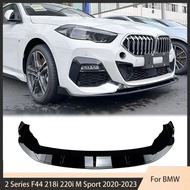 Front Bumper Lip Spoiler Diffuser Splitters For BMW 2 Series F44 218i 220i M Sport 2020-2023 Aprons 