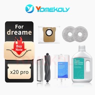 For Dreame X20 + X20 Pro/X20  Plus/ L20 Ultra  Robot Vacuum Cleaner Main Side Brush Hepa Filter Mop 