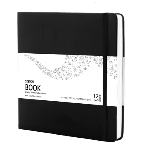 Square Thickened sketchbook hard drawing book Professional Marker book surface Drawing Book 120 page