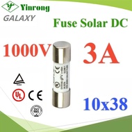 DC 3A Fuse For Solar Cells 1000V Size 10x38 mm Galaxy Model DC-Fuse-10x38-03A