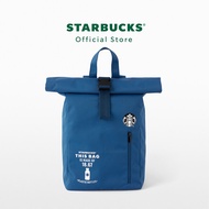 Starbucks Recycle Blue Backpack กระเป๋าผ้ารีไซเคิลสตาร์บัคส์ A9001357