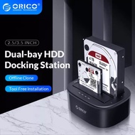 ORICO HDD Docking Station (2.5/3.5") HDD SSD USB 3.0 to SATA HDD Docking Station For HDD/SSD Support UASP and 8TB HDD En