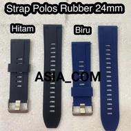 BEST Plain Rubber Strap 24mm || 24mm watch strap - Black