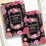 1pc A6 Simple Password Book Hardcover, 93 Sheets Advanced Address Password Keeper With Email Days Re