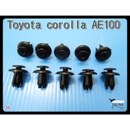AIR VENT LOCKING CLIP "BLACK" SET Fit For TOYOTA COROLLA AE100 (36) // Under The Mirror BLACK