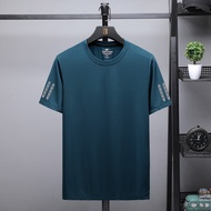 M-8XL T-shirt Lelaki Baju Sukan Cepat Kering Plus Ukuran T-shirt Longgar