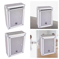[mcfsnzwtxz1bw] Mailbox Security Lock Metal Wall Mounted Organizer Envelope Collection Drop Ballot B