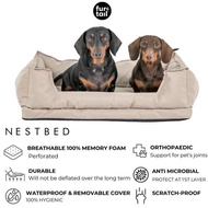 - Fur&Tail NESTBED Dog pet bed waterproof Dog pillow. waterproof Dog mattress. Dog Bed. orthopacedic