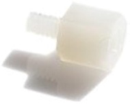 Nylon 6/6 Male-Female Standoff 6-32 2" Body Length, 1/4" Male & Female Thread Lengths, White (Pack o