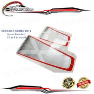 Sticker x - series มี ตัว x สีเทา gray รุ่น 2014 ไฟเดย์ไลท์ day time สติ๊กเกอร์ เอ็กซ์ซี่รี่ย์  2014