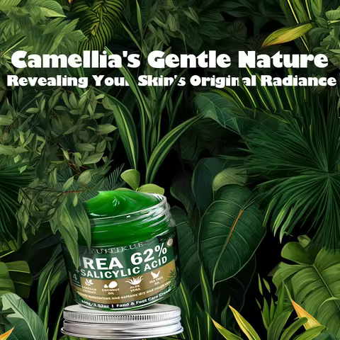 YUITIKUE 62% Urea Salicylic Acid Cream - Exfoliate Rough Skin, Coconut Oil & Aloe Vera for Deep Mois