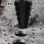 BACKOF 3pcs Step Drill Bit Set, Hex Shank Black Hex Handle Step Drill Bit, Set Precision Bearing Ste