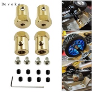 [Devoko] 5mm-12mm Extension Adapter Metal Brass 5mm to 12mm Wheel Extension Connector for RC Car