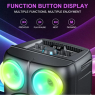 [NEW] ZQS 8238 Bluetooth speaker Super Bass 40W 8-inch*2 subwoofer party speaker with RGB lights wir