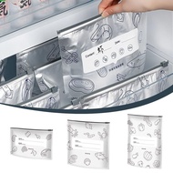 10Pcs/Bag Freezer Stand Up Bag, Freezer Safe Reusable Food Bag,Fresh-keeping Leakproof Aluminum Foil