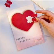Love puzzle recording card luminous hidden words express surprise card luminous hidden words for Gir