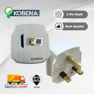 SIRIM Kobena Bakelite 13A Plug LED Neon IndicatorTop 3 Pin Plug Extension Plug Heavy Duty