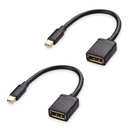 Cable Matters 2-Pack 32.4Gbps 8K Mini DisplayPort to DisplayPort 1.4 Adapter (Mini DP to DP 1.4) in 