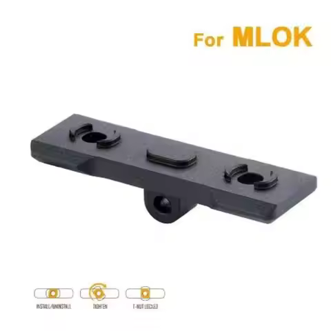 Outdoor Tactical MLOK Keymod Bipod Mount Handguard Adapter Low Profile AR15 Rifle Accessory Bipods P