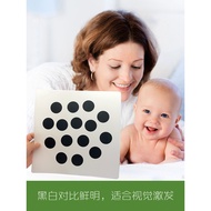Dotman Flash Card Black White Dot Card October Newborn Visual Stimulating Training Black White Card 