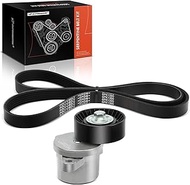 A-Premium Engine Serpentine Belt Drive Kit Compatible with Ford Transit-150 2015-2023, Transit-250 2