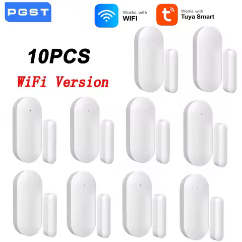 Tuya WiFi/Zigbee Smart Home Door Sensor Alarm Security System SmartLife App Security System Works wi