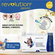Revolution SELAMECTIN Obat Tetes Anti Kutu Kitten Cat Kucing Anjing Ampuh Pembasmi Penghilang Earmit