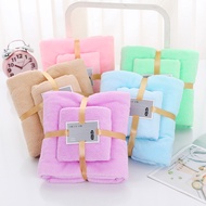HANDUK SET 2IN1 HANDUK MANDI DAN WAJAH COTTON TOWEL IMPORT MURAH KAIN BULU KARANG