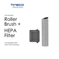 Tineco Replacement HEPA Filter + Brush Roller Bundle for Floor One Steam Wet/Dry Vacuum Cleaner Acce