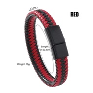 Gelang Kulit Kepang Gesper Magnetik Pria Wanita Couple Minimalis Fashion Handmade Bracelet