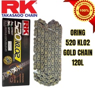 RK CHAIN ORING 520 KLO2 X 120L GOLD CHAIN