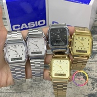 100% ORIGINAL CASIO AQ-230A-1D/7B//7D/AQ-230GA-9B/9D ANADIGIT VINTAGE WATCH LADIES/MAN /UNISEX.