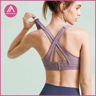 Adjustable Buckle Sports Bra Cross Fixed Strap High-Strength Shockproof Sports Bra Female DW088 DQ D